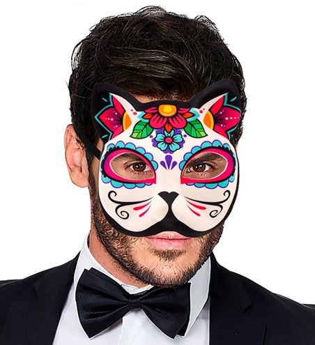 Widmann SRL Kinloos masker dag van de doden kat Mees