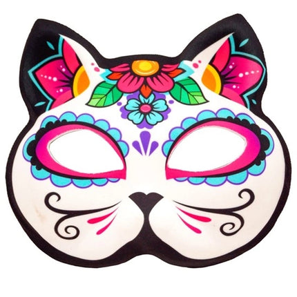 Widmann SRL Kinloos masker dag van de doden kat Mees