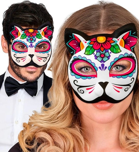 Widmann SRL Kinloos masker dag van de doden kat Mees