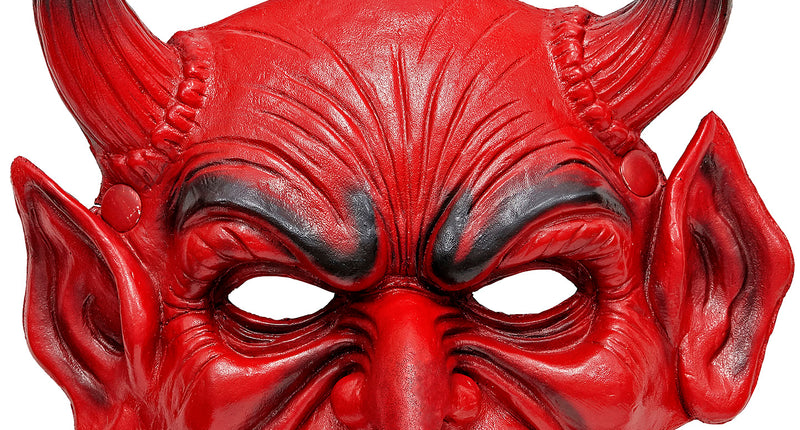 Widmann SRL Kinloos masker duivel rood