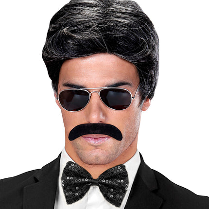 Widmann SRL Klassieke nep snor zwart