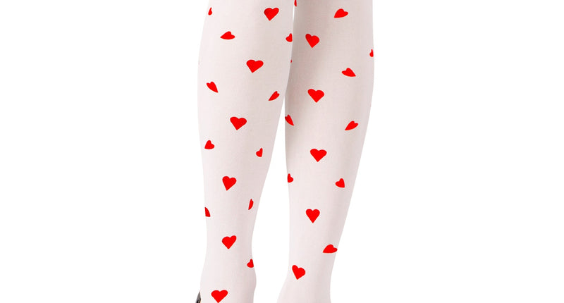 Widmann SRL Kniekous wit met hartjes