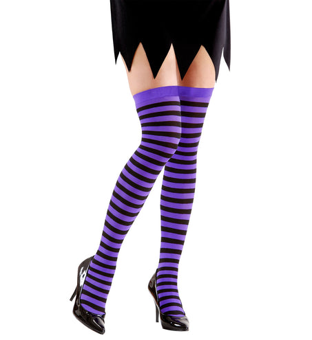 Widmann SRL Kniekousen Gestreept XL Neon Paars