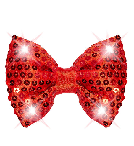 Widmann SRL Knipperende rode strikjes voor party's