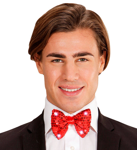 Widmann SRL Knipperende rode strikjes voor party's