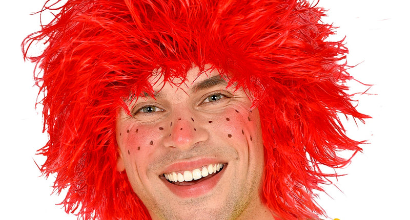 Widmann SRL Kobold kabouter pruik rood