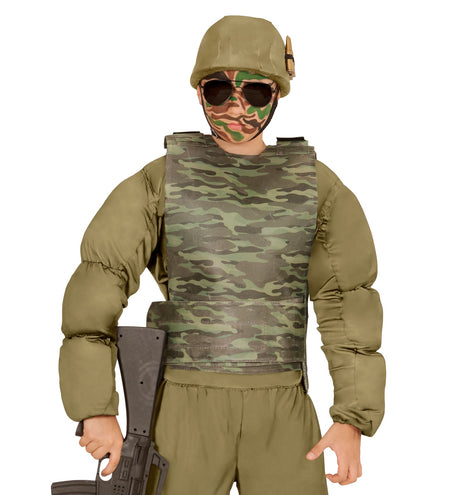 Widmann SRL Kogelwerend vest camouflage kind