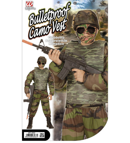 Widmann SRL Kogelwerend vest camouflage kind