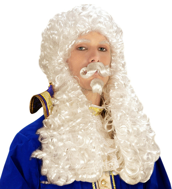 Widmann SRL Koning pruik Francois wit