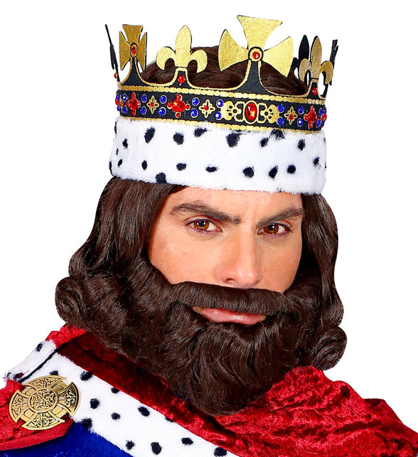 Widmann SRL Koning pruik met baard