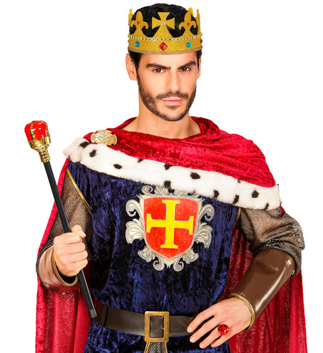 Widmann SRL Koning scepter rood met goud