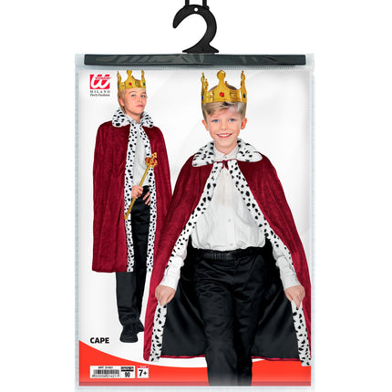 Widmann SRL Koningsmantel bordeaux rood 90cm