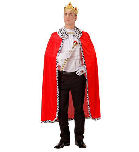 Widmann SRL Koningsmantel met kroon rood