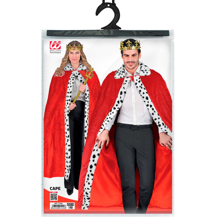 Widmann SRL Koningsmantel rood 140cm