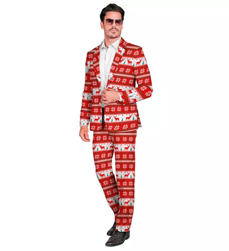 Widmann SRL Kostuum kerst rood wit Santa