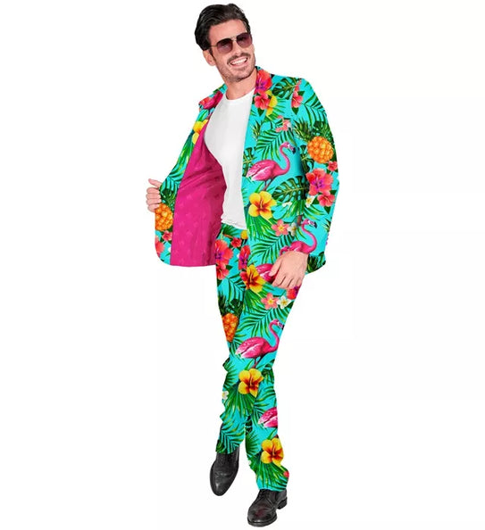 Widmann SRL Kostuum neon flamingo suit
