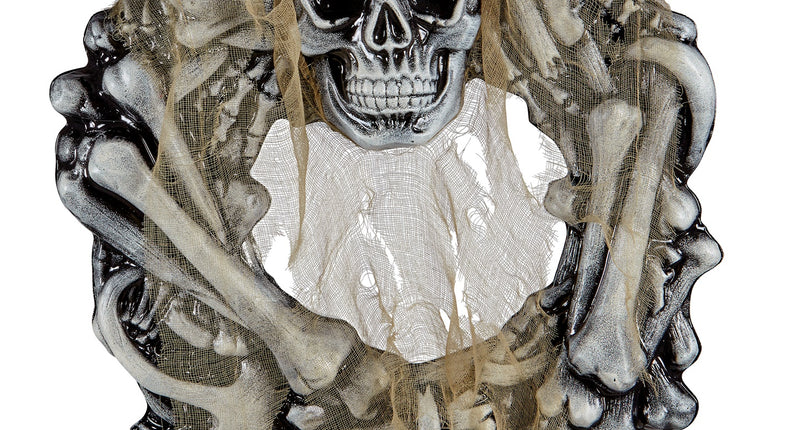 Widmann SRL Kroon schedels en botten met spinnen 50cm