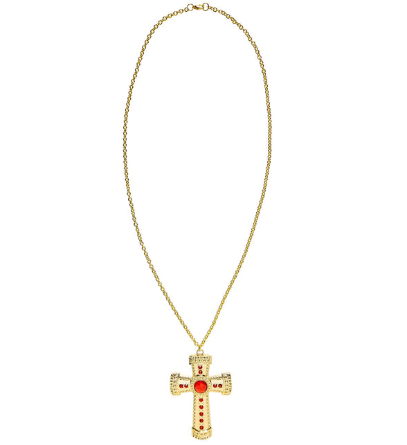 Widmann SRL Kruis met edelsteen aan ketting