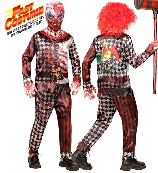 Widmann SRL Kwaadaardige clown kostuum Mila kinderen