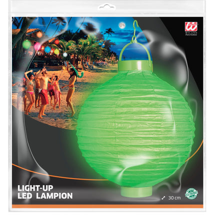Widmann SRL Lampion Met Licht 30Cm Groen