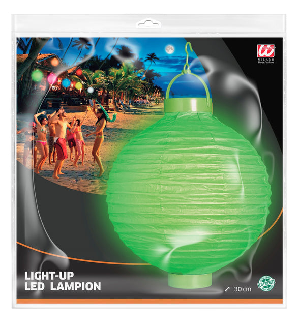 Widmann SRL Lampion Met Licht 30Cm Groen