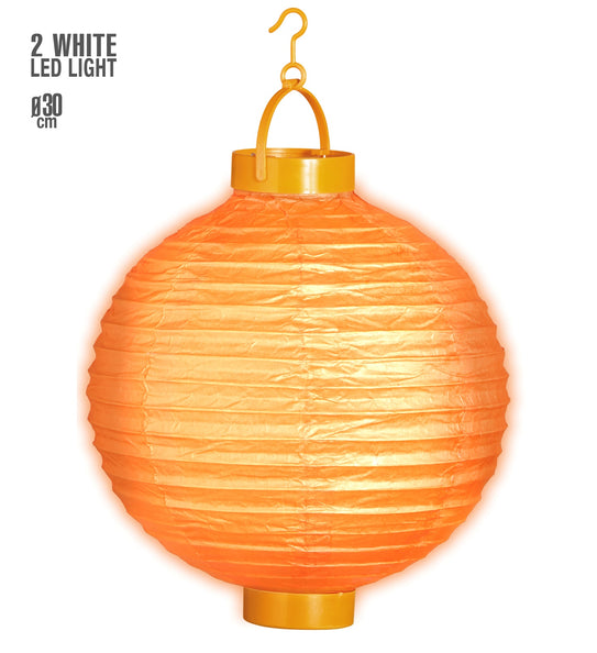 Widmann SRL Lampion Met Licht 30Cm Oranje