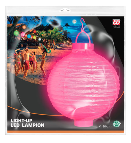 Widmann SRL Lampion Met Licht 30Cm Roze