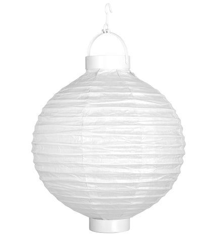 Widmann SRL Lampion Met Licht 30Cm Wit