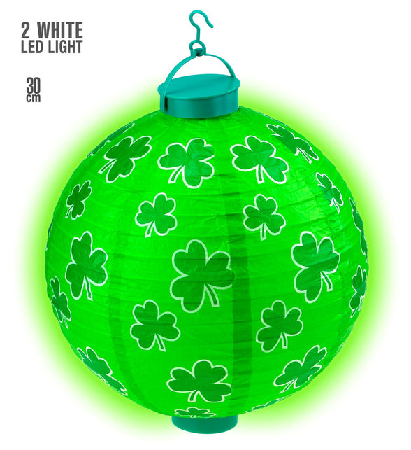 Widmann SRL Lampion St. Patricksday met licht groen