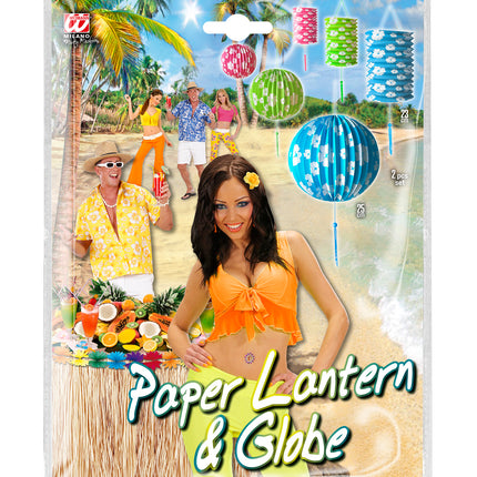 Widmann SRL Lampionnenset blauw