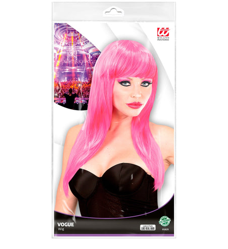 Widmann SRL Lang haar pruik roze