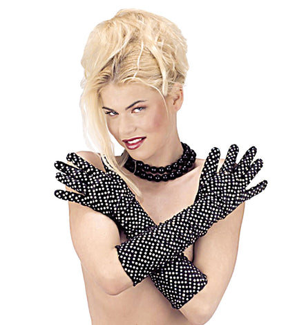 Widmann SRL Lange Handschoenen Fluweel Met Decoraties