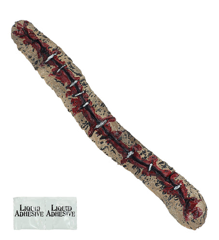 Widmann SRL Latex grote open wond met nietjes