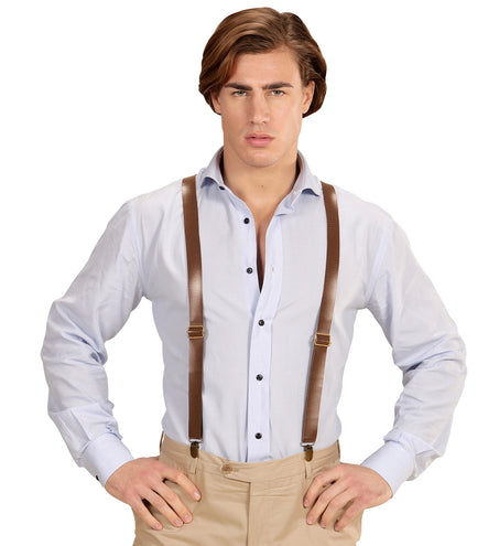 Widmann SRL Lederlook bretels voor party's