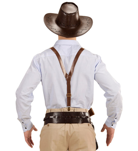 Widmann SRL Lederlook bretels voor party's