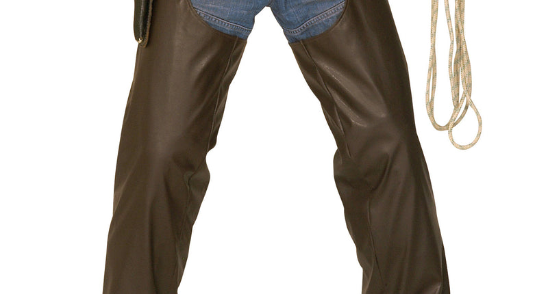 Widmann SRL Lederlook cowboy broek met chaps bruin
