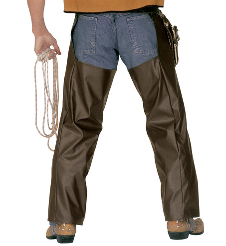 Widmann SRL Lederlook cowboy broek met chaps bruin