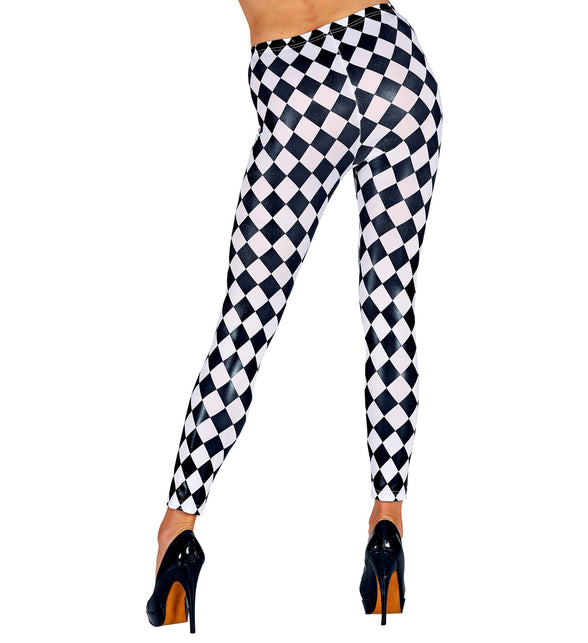 Widmann SRL Legging geruit zwart wit