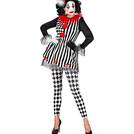 Widmann SRL Legging geruit zwart wit