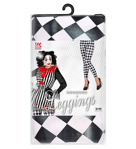 Widmann SRL Legging geruit zwart wit