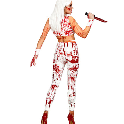 Widmann SRL Legging met bloed halloween