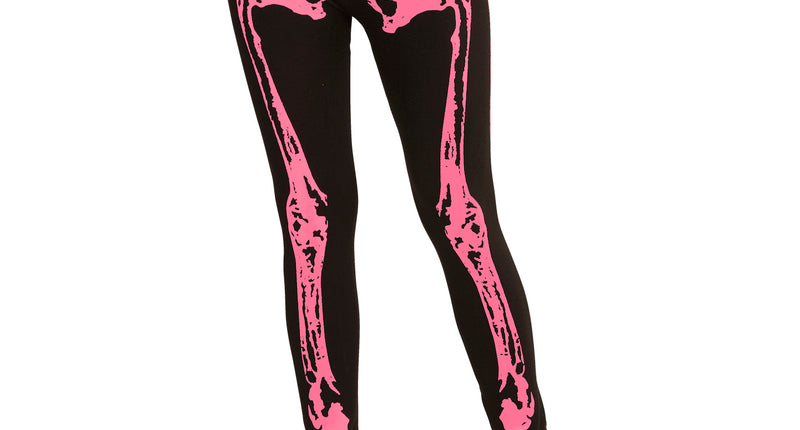 Widmann SRL Legging skelet neon roze