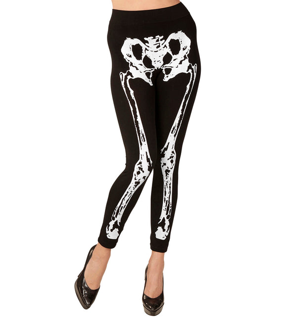 Widmann SRL Legging skelet zwart wit