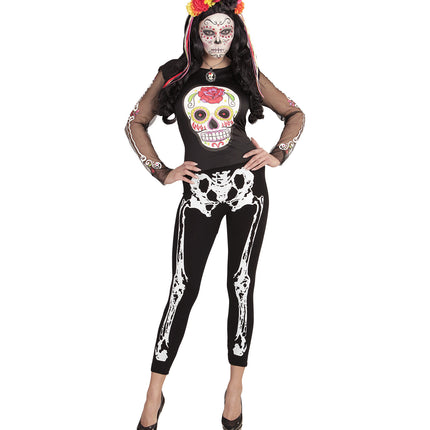 Widmann SRL Legging skelet zwart wit