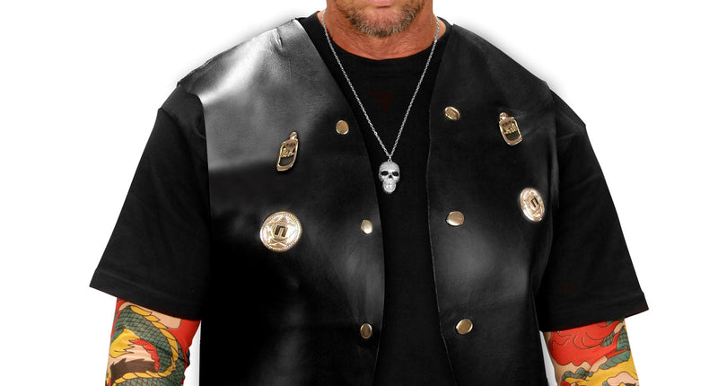 Widmann SRL Leren vest motor man