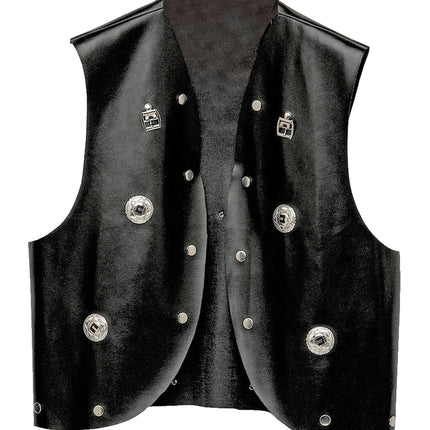 Widmann SRL Leren vest motor man