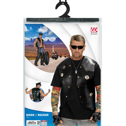 Widmann SRL Leren vest motor man