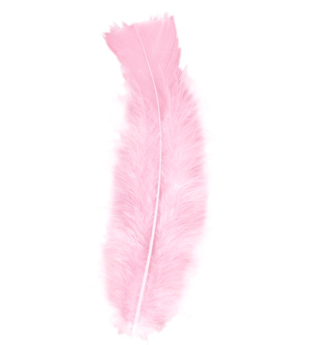 Widmann SRL Licht roze veertjes in zakje 50 stuks