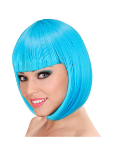 Widmann SRL Lichtblauwe boblijn pruik Lou Lou