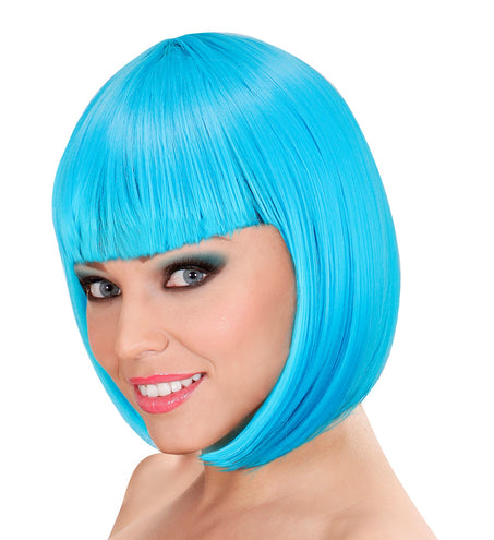 Widmann SRL Lichtblauwe boblijn pruik Lou Lou